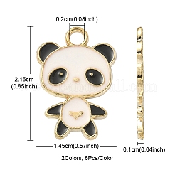 12шт 2 цвета сплава эмалевые подвески&nbsp;ENAM-YW0002-71