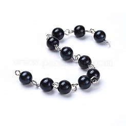 Цепочки из жемчуга из окрашенного стекла ручной работы&nbsp;X-AJEW-JB00486-05