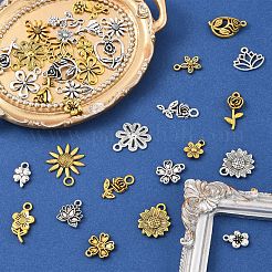 2 сумка 2-х цветных подвесок из сплава в тибетском стиле&nbsp;FIND-YW0007-74