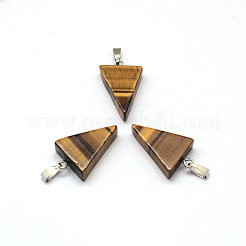 Треугольник натуральный тигровый глаз подвески&nbsp;G-Q356-13