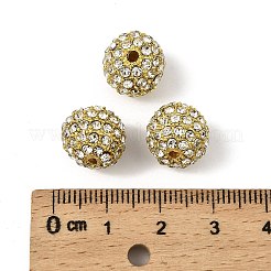 Бусины из сплава и страза&nbsp;RB-A034-12mm-A01G