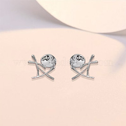 Ожерелья и серьги-гвоздики из сплава в стиле ранчо и плоской круглой формы&nbsp;FS-WGF5692-02