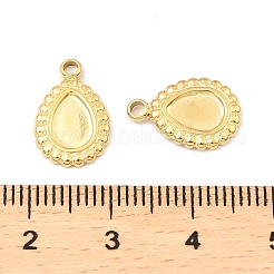 Оправы для подвесок из нержавеющей стали 304 в виде кабошонов&nbsp;STAS-A089-07G