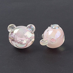 УФ-покрытие радужными переливающимися акриловыми бусинами&nbsp;X1-OACR-H015-11E