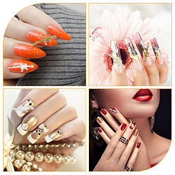 40 шт. 4-х цветные кабошоны из цинкового сплава в стиле панк со стразами&nbsp;MRMJ-HY0001-17