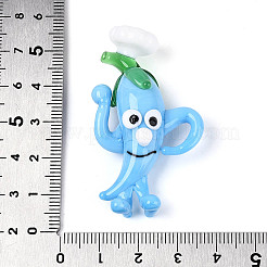 Декоративные элементы ручной работы из стекла в виде мультяшного перца для демонстрации шеф-повара.&nbsp;LAMP-T025-13M