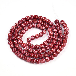 Выпечка окрашенные стеклянные бусины пряди&nbsp;DGLA-N003-8mm-A02