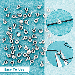 60шт латунные обжимные бусины&nbsp;FIND-UN0004-34B