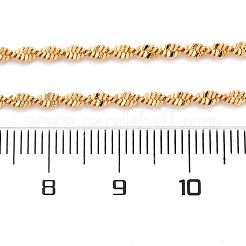 Ожерелье из латунных сингапурских цепей для женщин&nbsp;X-NJEW-P265-27G
