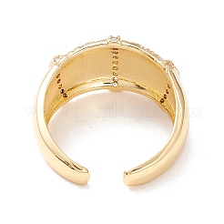 Кольцо-манжета с кубическим цирконием&nbsp;RJEW-P026-03G