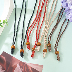 20 шт. 4-цветный регулируемый вощеный полиэстеровый шнур для изготовления ожерелий&nbsp;NJEW-TA00203