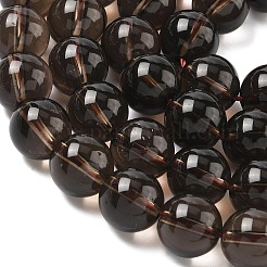 Природный дымчатый кварц нитей бисера&nbsp;G-C265-A01-10mm-02