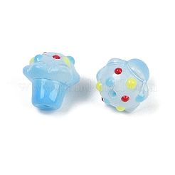 Стеклянные бугорчатые бусины&nbsp;GLAA-B025-01C