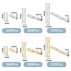 1422 шт. 6 вида стеклянных витых бусин&nbsp;SEED-FH0001-11
