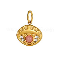 Подвески из нержавеющей стали 304 и бусин из натуральных драгоценных камней&nbsp;STAS-OY009-29G