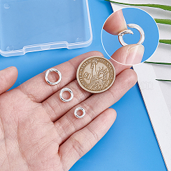 3 шт. 3 стиля 925 кольца с пружинным затвором из стерлингового серебра&nbsp;STER-PH0003-31