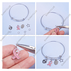 12шт регулируемый браслет из нержавеющей стали 201 изготовление&nbsp;STAS-SC0003-80