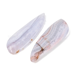 Натуральный голубой агат шнурка подвески&nbsp;G-K381-25