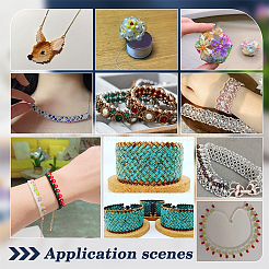 2 рулон ниток для бисероплетения из полиэстера со специальным покрытием&nbsp;OCOR-NB0002-06H