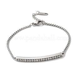 Браслеты из нержавеющей стали 304 со стразами&nbsp;BJEW-P369-01P