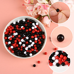 3 цвет непрозрачных акриловых бусин&nbsp;MACR-SP0001-94A