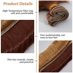 10 шт. 10 цвета высокотемпературное волокно короткая челка прическа кукольный парик волосы&nbsp;DOLL-DC0001-04