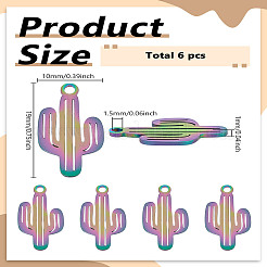 6 шт. ионное покрытие (IP) 201 подвески из нержавеющей стали&nbsp;STAS-LP0002-52
