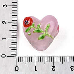 Бусины из стекла миллефиори ручной работы с неровностями&nbsp;LAMP-N024-42D