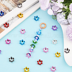 120шт 10 цвета акриловые колпачки для бусин&nbsp;OACR-SP0001-94