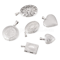 6 шт. 6 стиля подвески-медальоны из нержавеющей стали 316&nbsp;STAS-TA0003-24