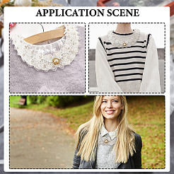 Пластиковый ошейник с жемчугом и кристаллами и стразами&nbsp;AJEW-WH0326-08A