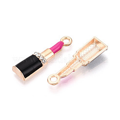 Подвески из сплава со стразами и эмалью&nbsp;ENAM-T024-62B-G