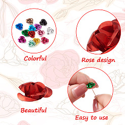 650 шт. двухцветные алюминиевые кабошоны&nbsp;MRMJ-FW0001-01B