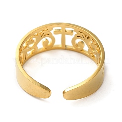 Открытое манжетное кольцо из нержавеющей стали 304&nbsp;LS-RJEW-C063-01G