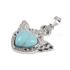 Синтетические бирюзовые подвески&nbsp;G-I366-01P-16