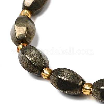 Природного пирита бисер нитей&nbsp;G-Z131-E01-01-1