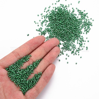 Стеклянные цилиндрические бусины с покрытием&nbsp;SEED-S047-E-002-1