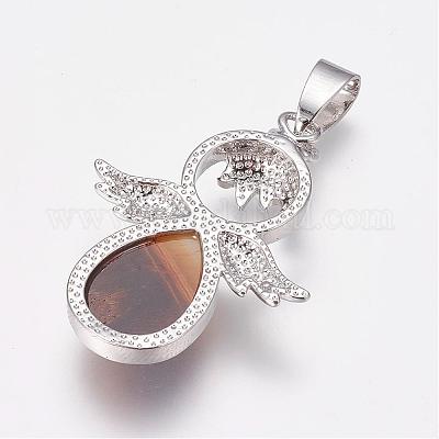 Природных тигровый глаз подвески&nbsp;G-G651-A05-1