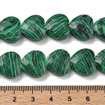 Синтетического малахита бисер нитей&nbsp;G-A309-A19-01-1