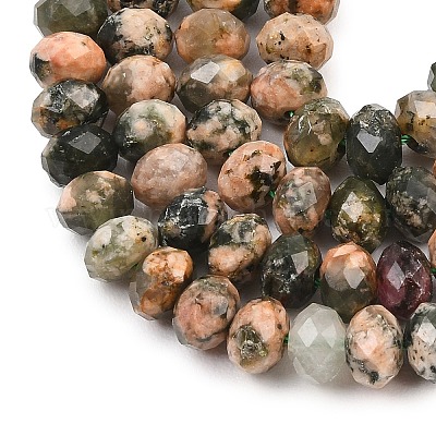 Естественный зеленый опал бисер нитей&nbsp;G-C259-A51-5x8mm-1