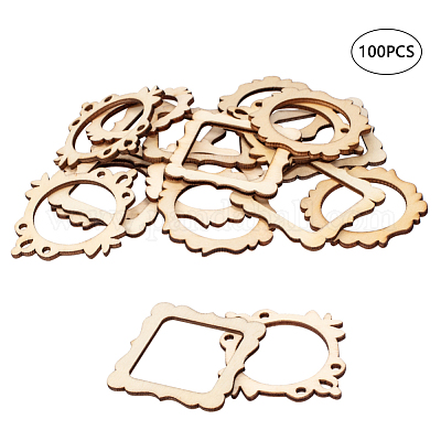 Неокрашенного дерева подвески&nbsp;WOOD-I004-36-1