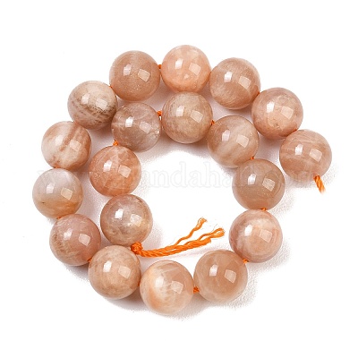 Натуральный Sunstone бисер пряди&nbsp;G-G342-A02-10.5mm-1