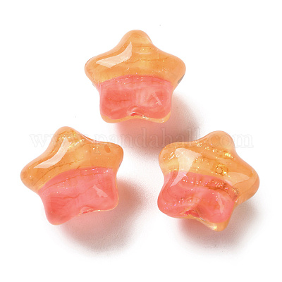 Прозрачные акриловые бусины с градиентным цветом TACR-P012-01B-02-1