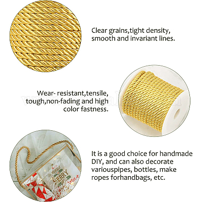 3-слойный полиэстеровый шнур&nbsp;OCOR-WH0033-17G-WH-1