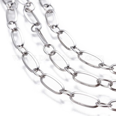 Цепи Figaro из нержавеющей стали 304&nbsp;CHS-P007-16P-1