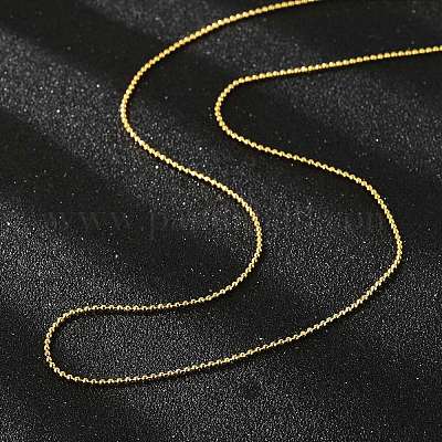 Ожерелья из латунной шариковой цепи&nbsp;LS-MAK-L009-06G-1