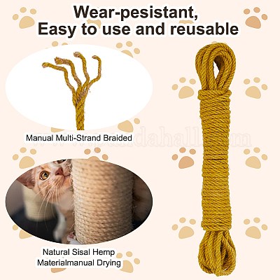 50м круглый витой джутовый шнур&nbsp;OCOR-WH20006-14C-1