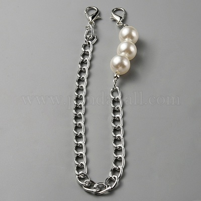 Алюминиевые ручки для сумок с цепочкой DIY-WH0449-84P-1