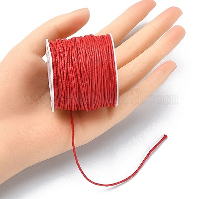 20м вощеных хлопковых шнуров&nbsp;YC-YW0001-05-162-1