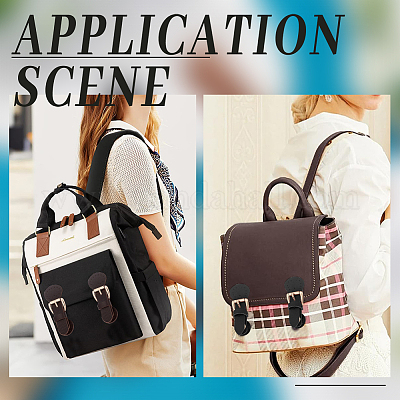 6 комплект 3-х цветных замков для кошельков из искусственной кожи&nbsp;DIY-WR0003-63-1